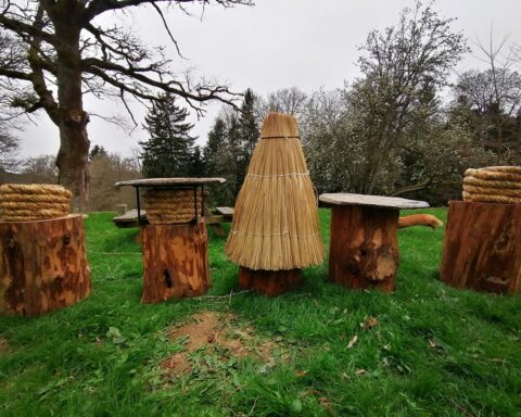Ruches de conservation en paille