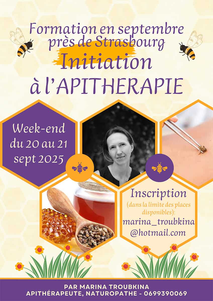 Formation apithérapie Week-end du 15-16 juin 2025